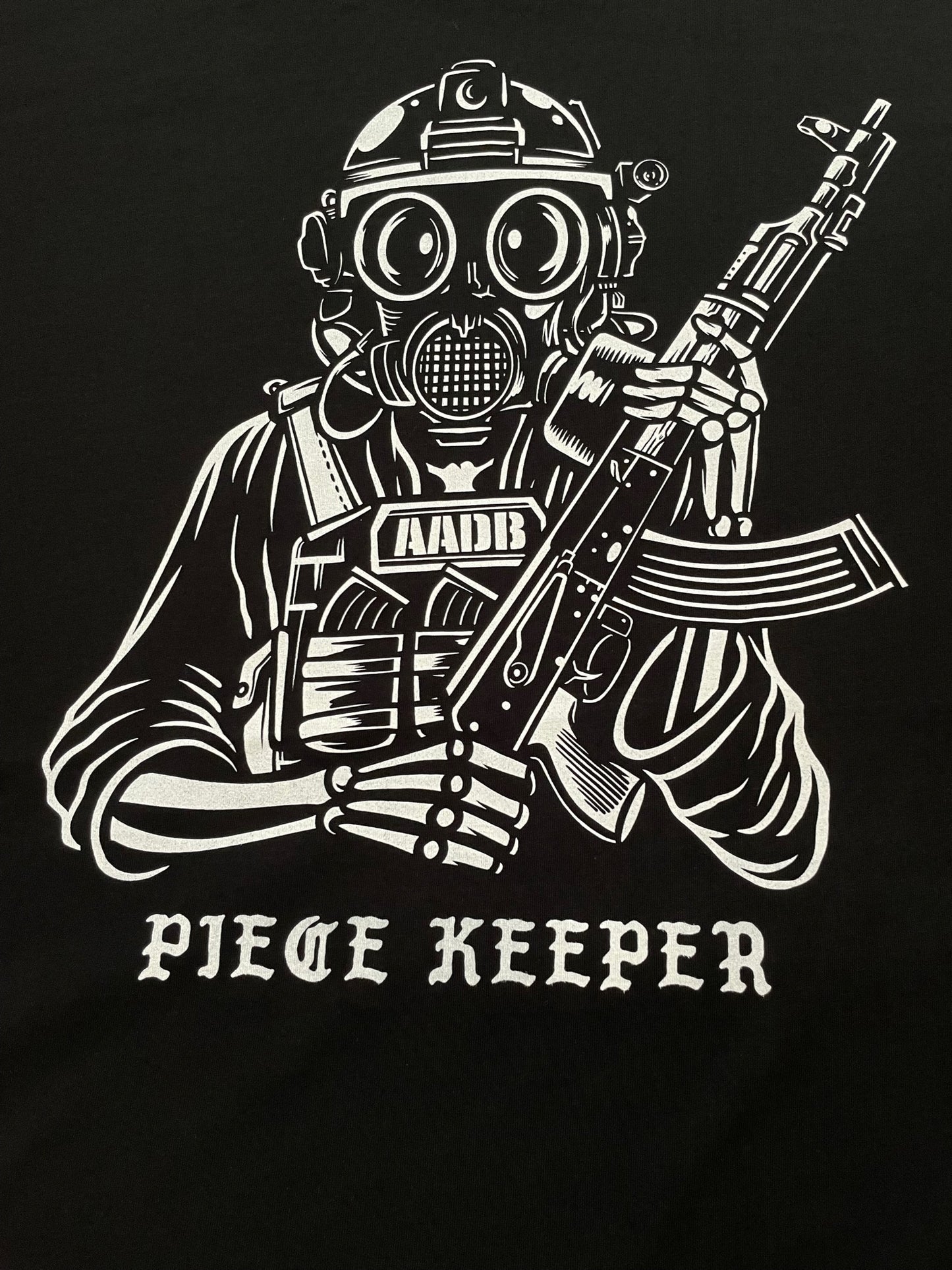 Sample T-Shirt Design - Back Design in White